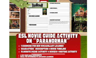 ESL Movie Guide Worksheets on "ParaNorman"