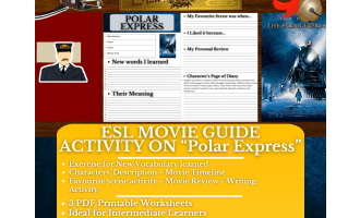 ESL Movie Guide Worksheets on "Polar Express" - Christmas Film