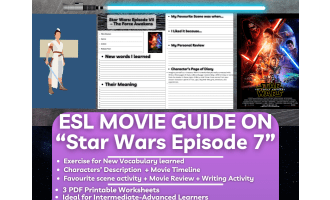 ESL Movie Guide Worksheets on "Star Wars Episode 7: The Force Awakens"