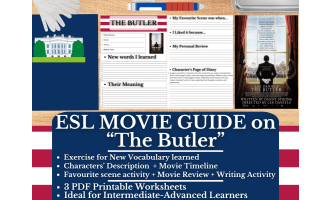 ESL Movie Guide Worksheets on "The Butler"