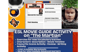 ESL Movie Guide Worksheets on "The Martian" - Science Fiction