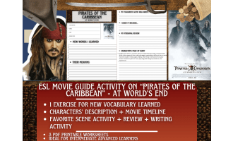 ESL Movie Guide Worksheets - Pirates of the Caribbean: At World's End