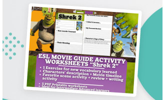ESL Movie Guide Worksheets - Shrek 2