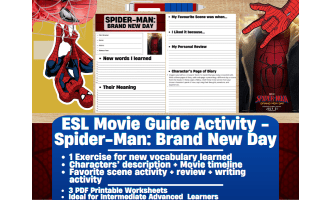 ESL Movie Guide Worksheets - Spider-Man - Brand New Day