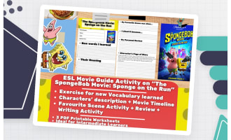 ESL Movie Guide Worksheets - The Spongebob Movie: Sponge on the Run