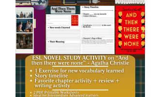 ESL Novel Study - And then there were none - Agatha Christie