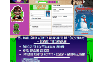 ESL Novel Study - Beware, the Snowman - Goosebumps - R.L Stine