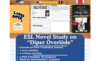 ESL Novel Study - "Diary of a Wimpy Kid: Diper Överlöde" - Jeff Kinney