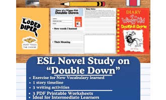 ESL Novel Study - Diary of a Wimpy Kid: Double Down - Jeff Kinney