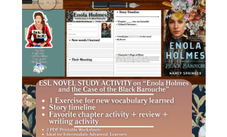 ESL Novel Study - Enola Holmes and the Case of the Black Barouche
