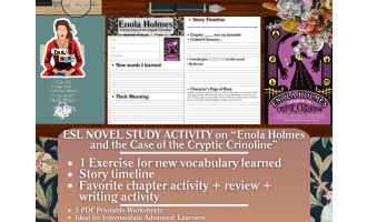 ESL Novel Study - Enola Holmes and the Case of the Cryptic Crinoline