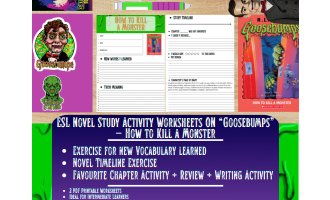 ESL Novel Study - How to Kill a Monster - Goosebumps - R.L Stine