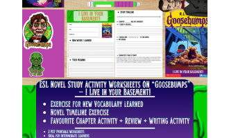 ESL Novel Study - I Live in Your Basement! - Goosebumps - R.L Stine