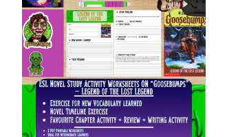 ESL Novel Study - Legend of the Lost Legend - Goosebumps - R.L Stine