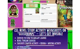 ESL Novel Study - Let's Get Invisible - Goosebumps - R.L Stine