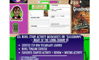 ESL Novel Study - Night of the Living Dummy III - Goosebumps