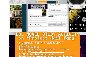 ESL Novel Study - Project Hail Mary - Andy Weir - Science Fiction