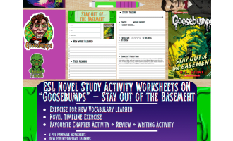 ESL Novel Study - Stay out of the Basement - Goosebumps - R. L Stine