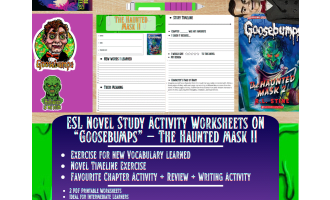 ESL Novel Study - The Haunted Mask II - Goosebumps - R.L Stine