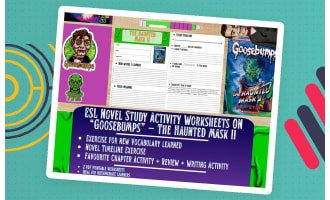 ESL Novel Study - The Haunted Mask II - Goosebumps - R.L Stine