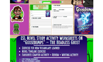 ESL Novel Study - The Headless Ghost - Goosebumps - R.L Stine