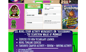 ESL Novel Study - The Scarecrow walks at Midnight - Goosebumps