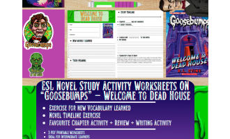 ESL Novel Study - Welcome to Dead House - Goosebumps - R.L Stine