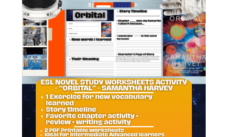 ESL Novel Study Worksheets - Orbital - Samantha Harvey