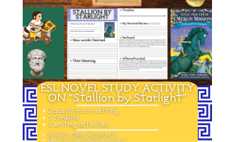 ESL Novel Study Worksheets - Stallion by Starlight - Magic Tree House