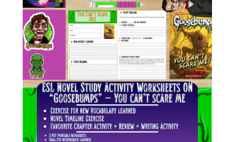 ESL Novel Study - You can't scare me! - Goosebumps - R.L Stine
