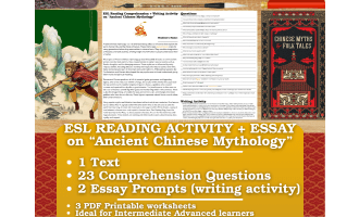 ESL Reading Comprehension + Essay - Ancient Chinese Mythology