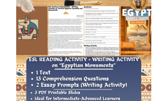 ESL Reading Comprehension + Essay - Ancient Egyptian Monuments