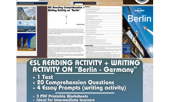 ESL Reading Comprehension + Essay - Berlin - Germany - Europe
