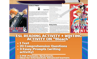 ESL Reading Comprehension + Essay - Bleach - Japanese Anime and Manga