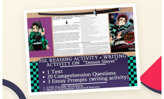 ESL Reading Comprehension + Essay - Demon Slayer - Anime and Manga