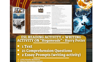 ESL Reading Comprehension + Essay - Hogsmeade - Harry Potter