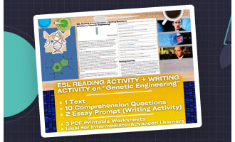 ESL Genetic Engineering – Reading + Writing Pack