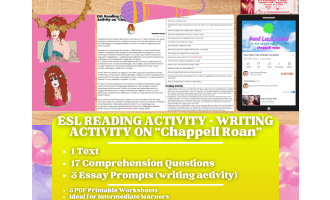 ESL Reading Comprehension + Writing Activity - Chappell Roan