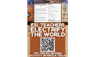 ESL Reading Comprehension + Writing Activity on Nikola Tesla