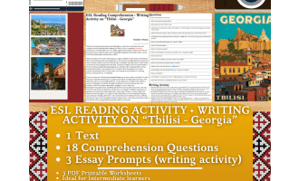 ESL Reading Comprehension + Writing Activity Tbilisi - Georgia