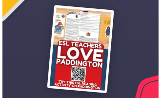 ESL Reading Comprehension + Writing Activity Worksheets on Paddington