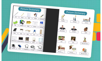 ESL School Supply and Common School Verb Vocabulary Packet
