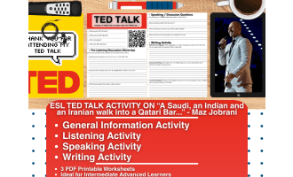 ESL TED Talk - A Saudi, an Indian, an Iranian walk into a Qatari bar