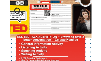 ESL TED Talk Activity - 10 ways to have a better conversation