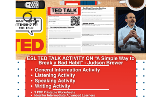 ESL TED Talk Activity - A Simple Way to Break a Bad Habit