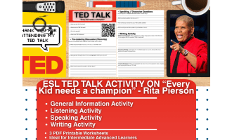 ESL TED Talk Activity - Every Kid needs a Champion - Rita Pierson