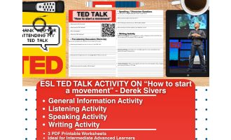 ESL TED Talk Activity - How to start a movement - Derek Sivers