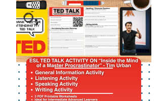 ESL TED Talk Activity - Inside the Mind of a Master Procrastinator