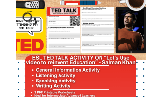 ESL TED Talk Activity - Let's Use Video to Reinvent Education