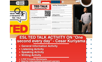 ESL TED Talk Activity - One second every day - Cesar Kuriyama